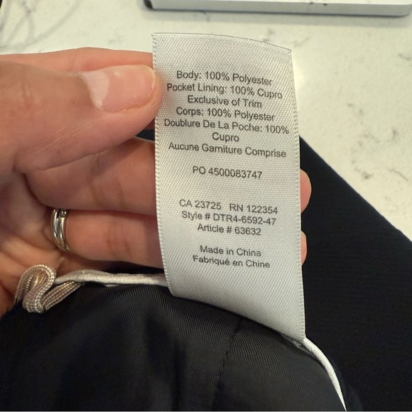 Wilfred- Black Crepe Dorantal Pull On Trouser Pants Size 2 - Picture 8 of 9